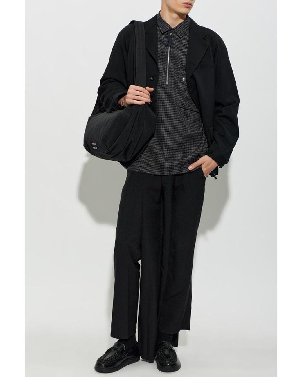 Comme des Garçons Black Casual Trousers With Belt Loops for men