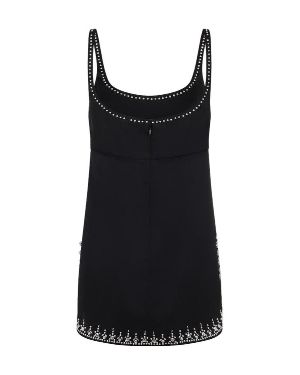 Rabanne Black Embellished Sleeveless Top