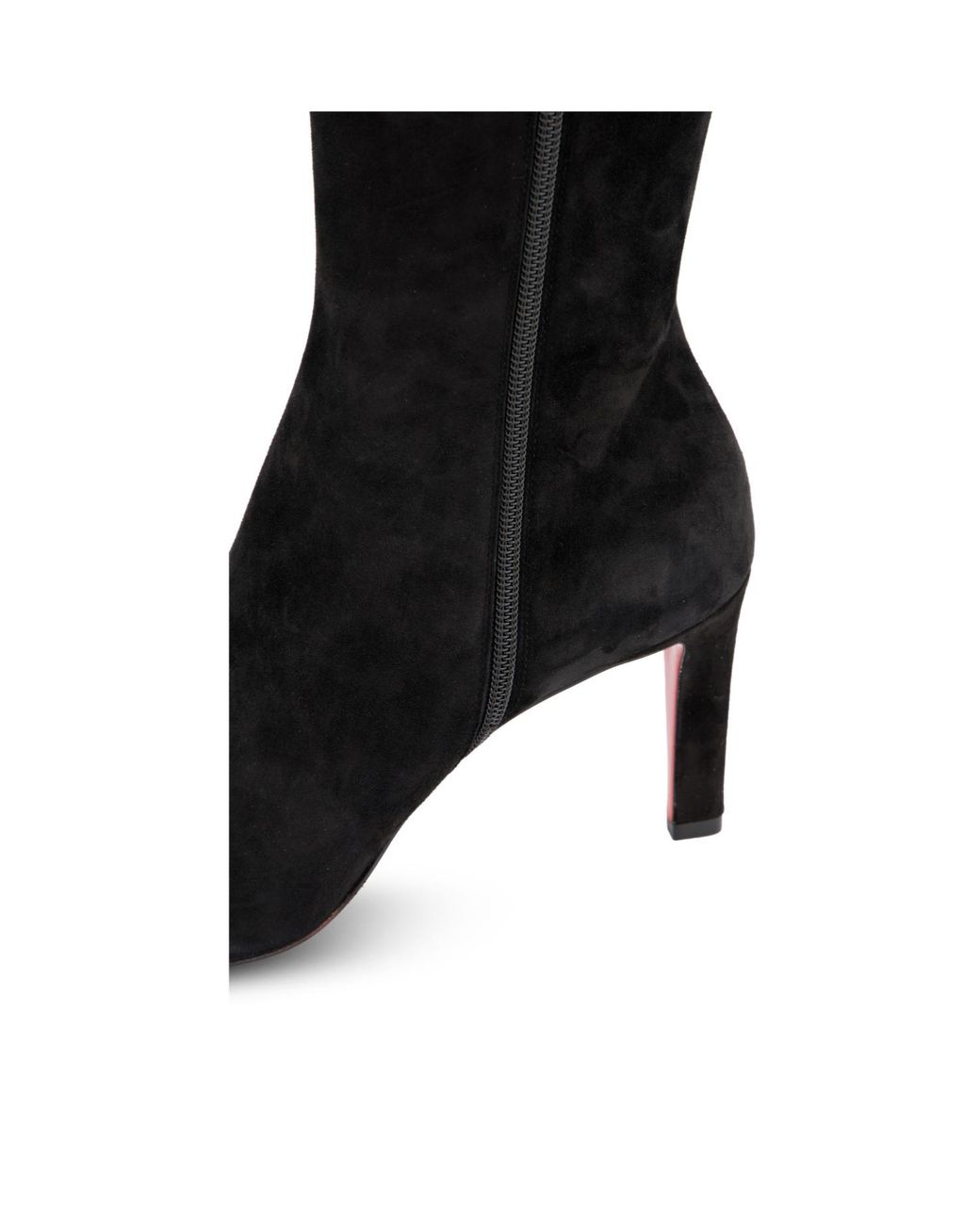 Christian Louboutin Black Knee-High Heel Boots