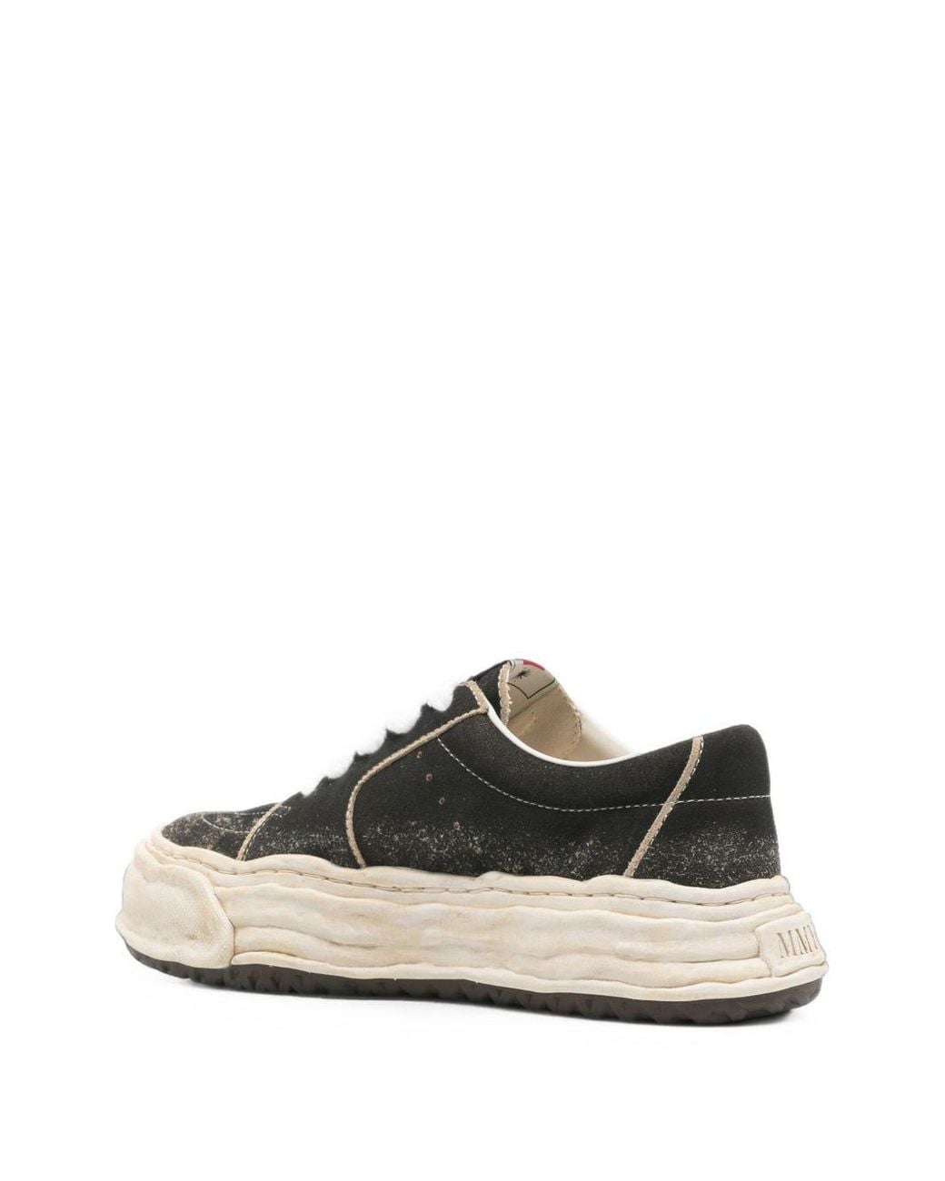 Maison Mihara Yasuhiro Black Eric Overdyed Suede Sneakers for men