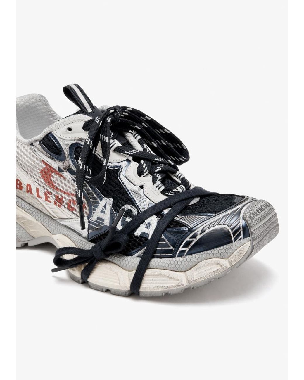 Balenciaga White 3Xl Split Logo Sneakers for men