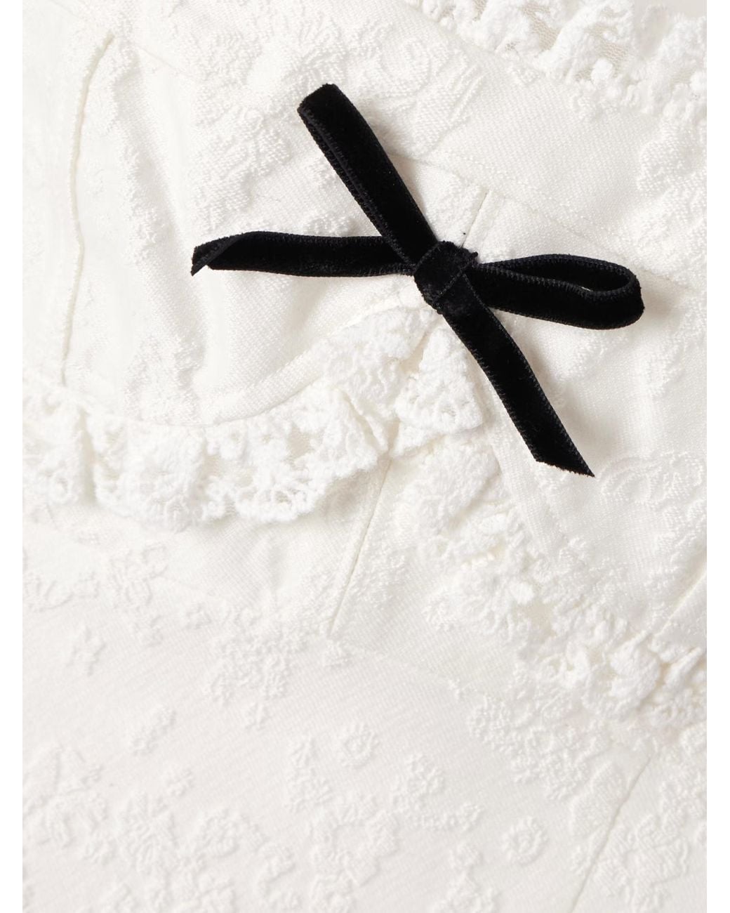 ShuShu/Tong White Lace Detail Dress