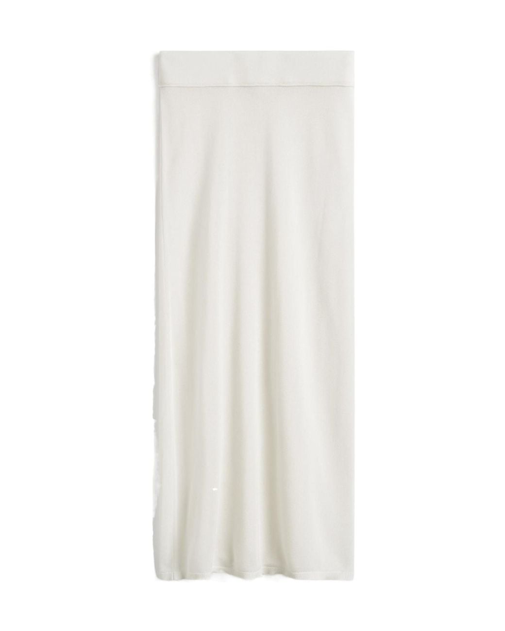 Totême White Totême Long Knitted Skirt