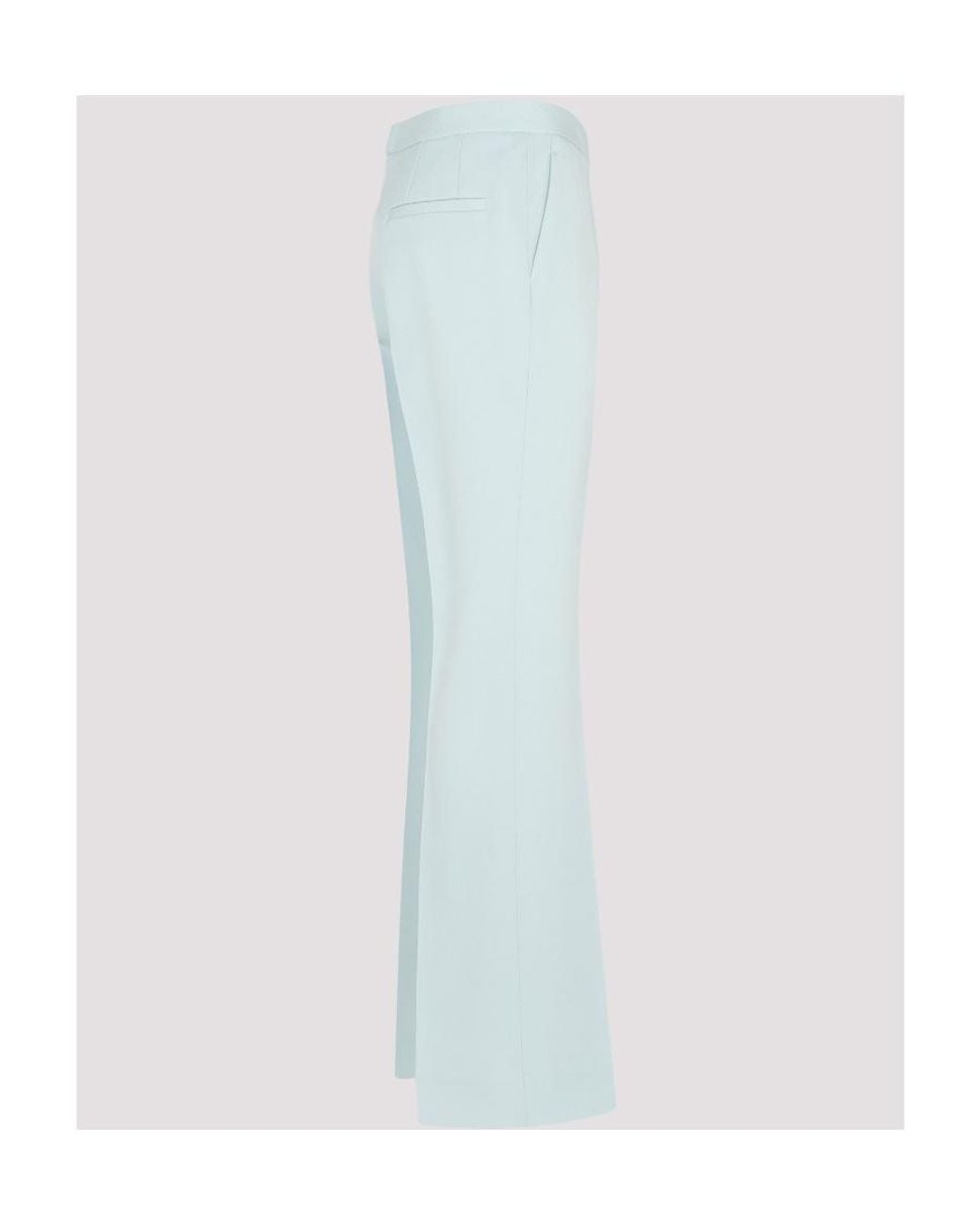 Jil Sander Blue Straight Leg Tailored Trousers