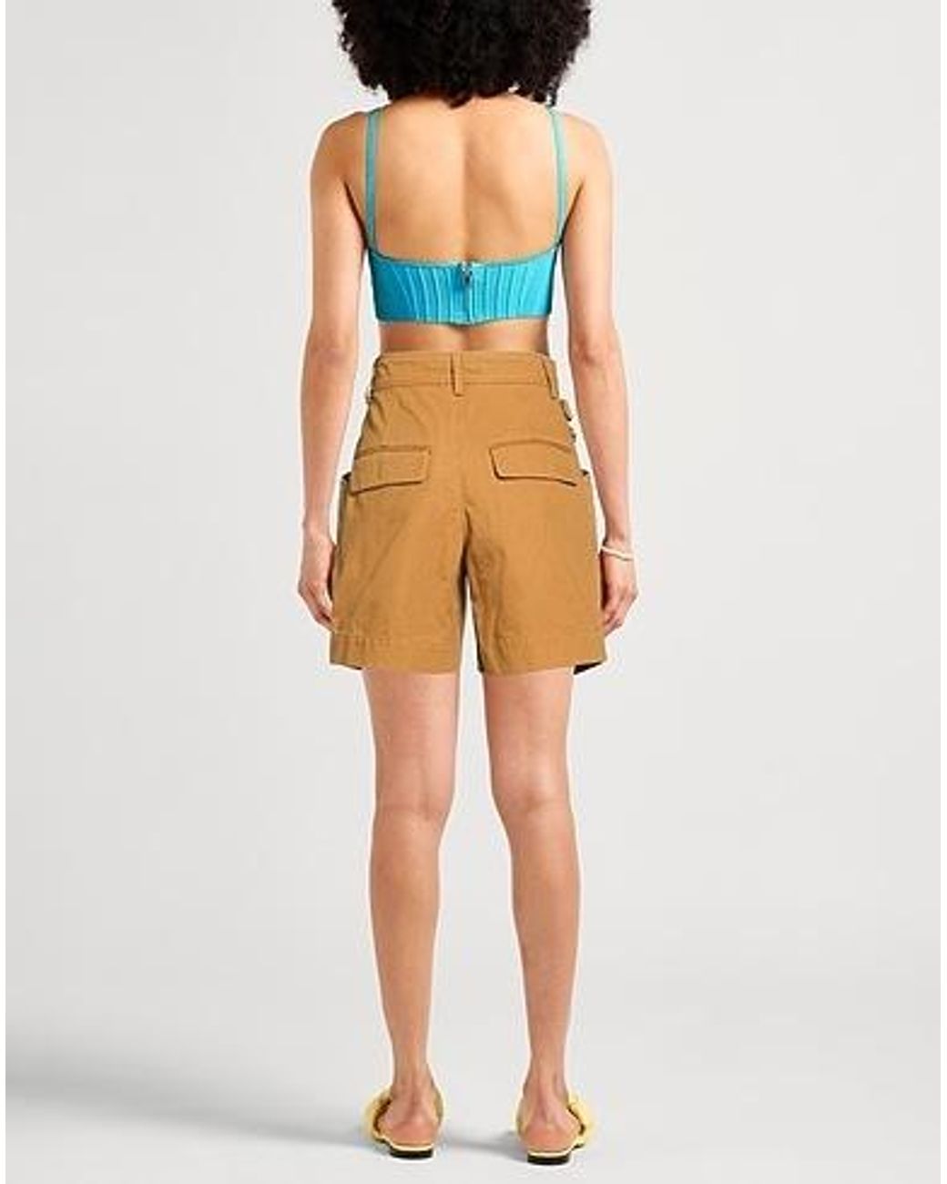 Isabel Marant Orange Solid-Color Shorts