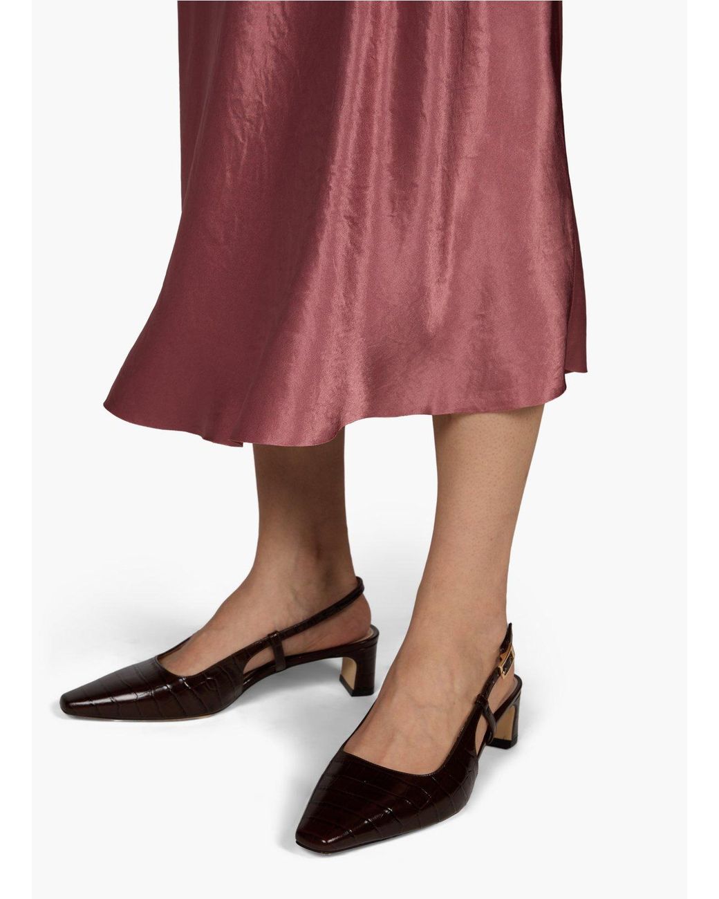 Vince Purple Flowing Skirt