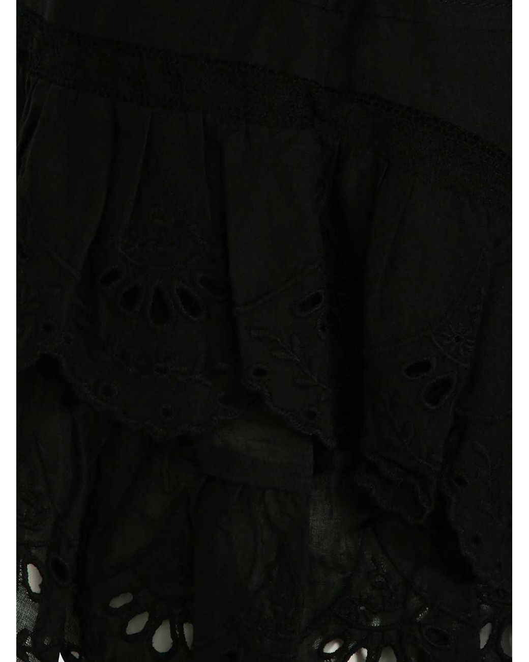 Isabel Marant Black Isabel Marant Étoile Jocadia Floral Lace Shorts