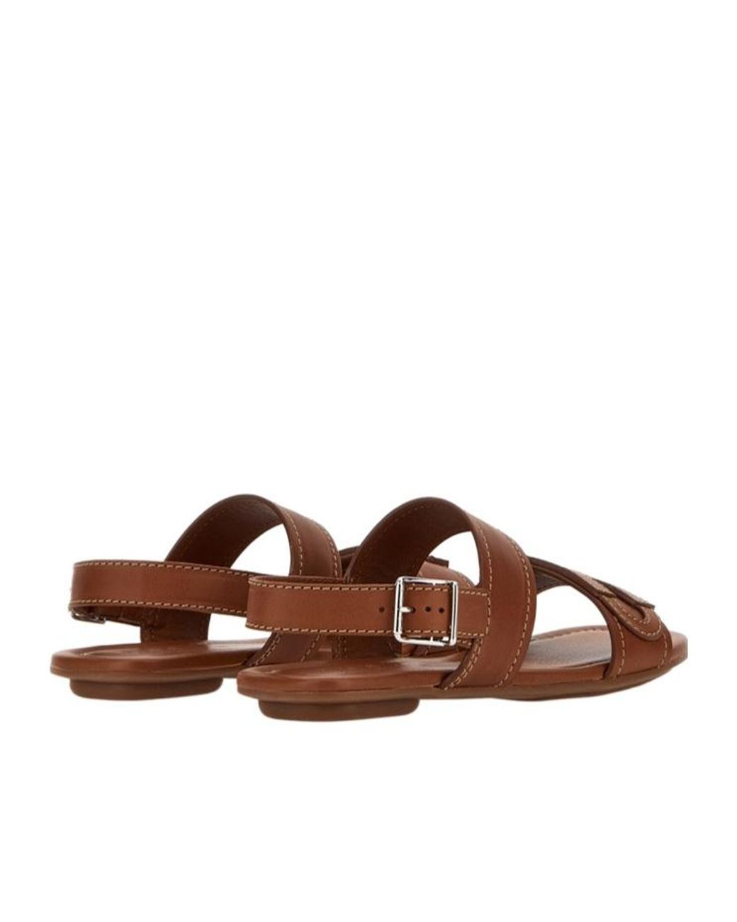 Hogan Brown Buckled Sandals