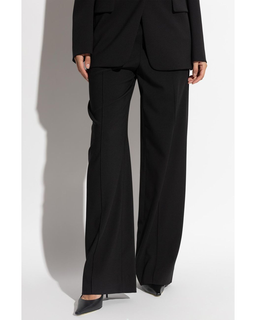 Dolce & Gabbana Black Pressed Crease Pants