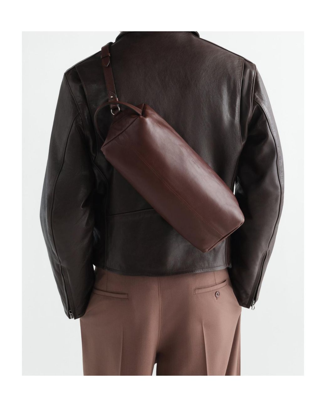 Lemaire Brown Care Shoulder Bag for men