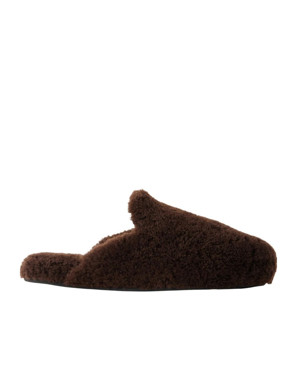 Tekla Brown Shearling Slippers
