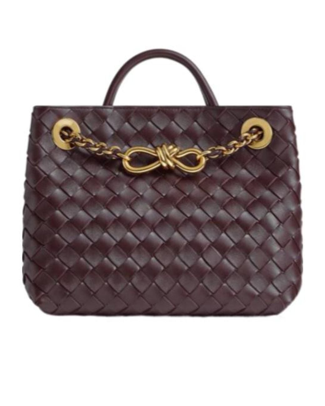 Bottega Veneta Purple Small Andiamo Chain