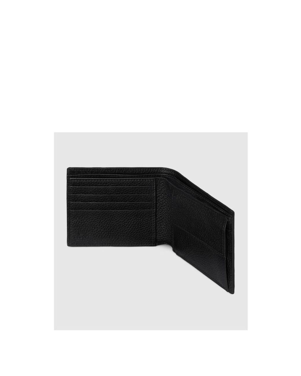 Gucci Black Logo Plaque Bifold Wallet for men