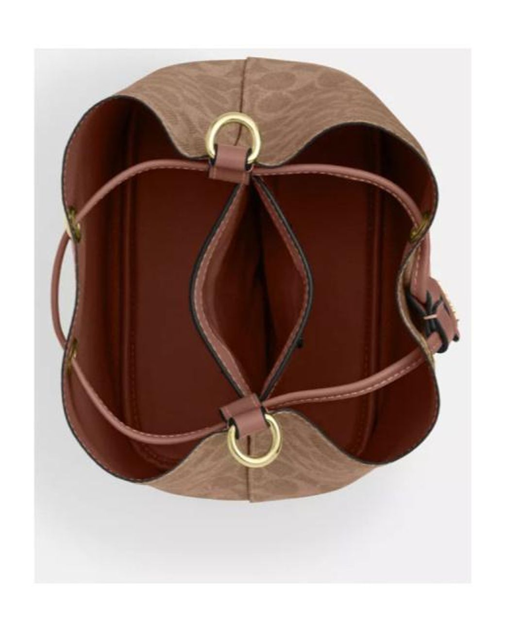 COACH Brown Rowan Bucket Bag
