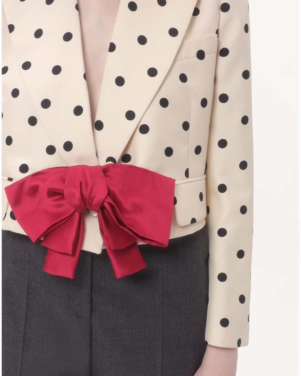 Valentino Multicolor Polka Dot Printed Buttoned Blazer
