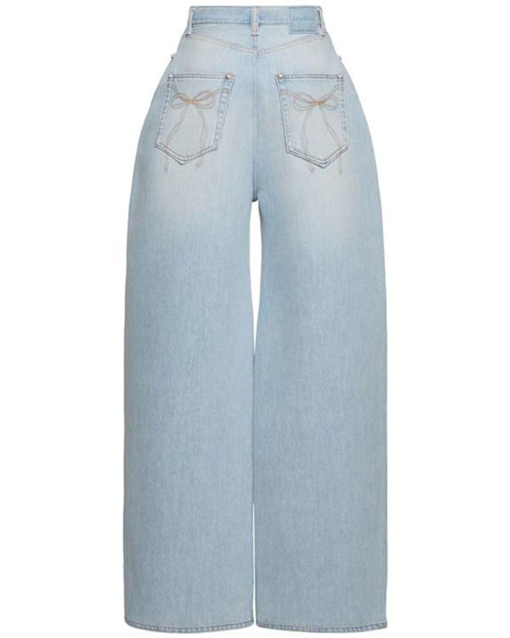 Acne Blue Belt Loop Jeans