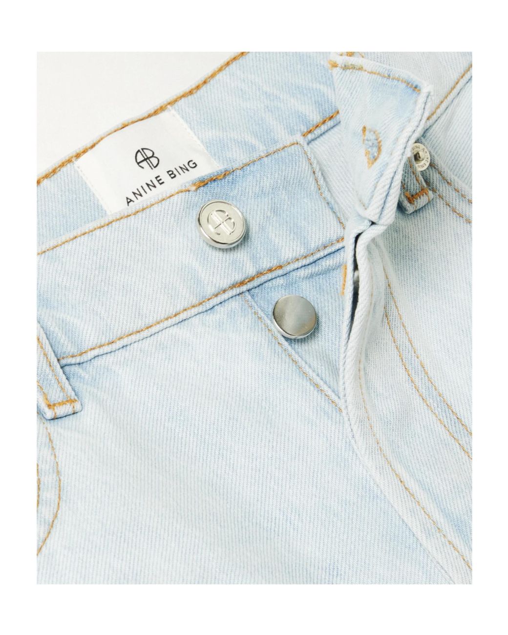 Anine Bing Gray Manon High Waist Wide-Leg Jeans