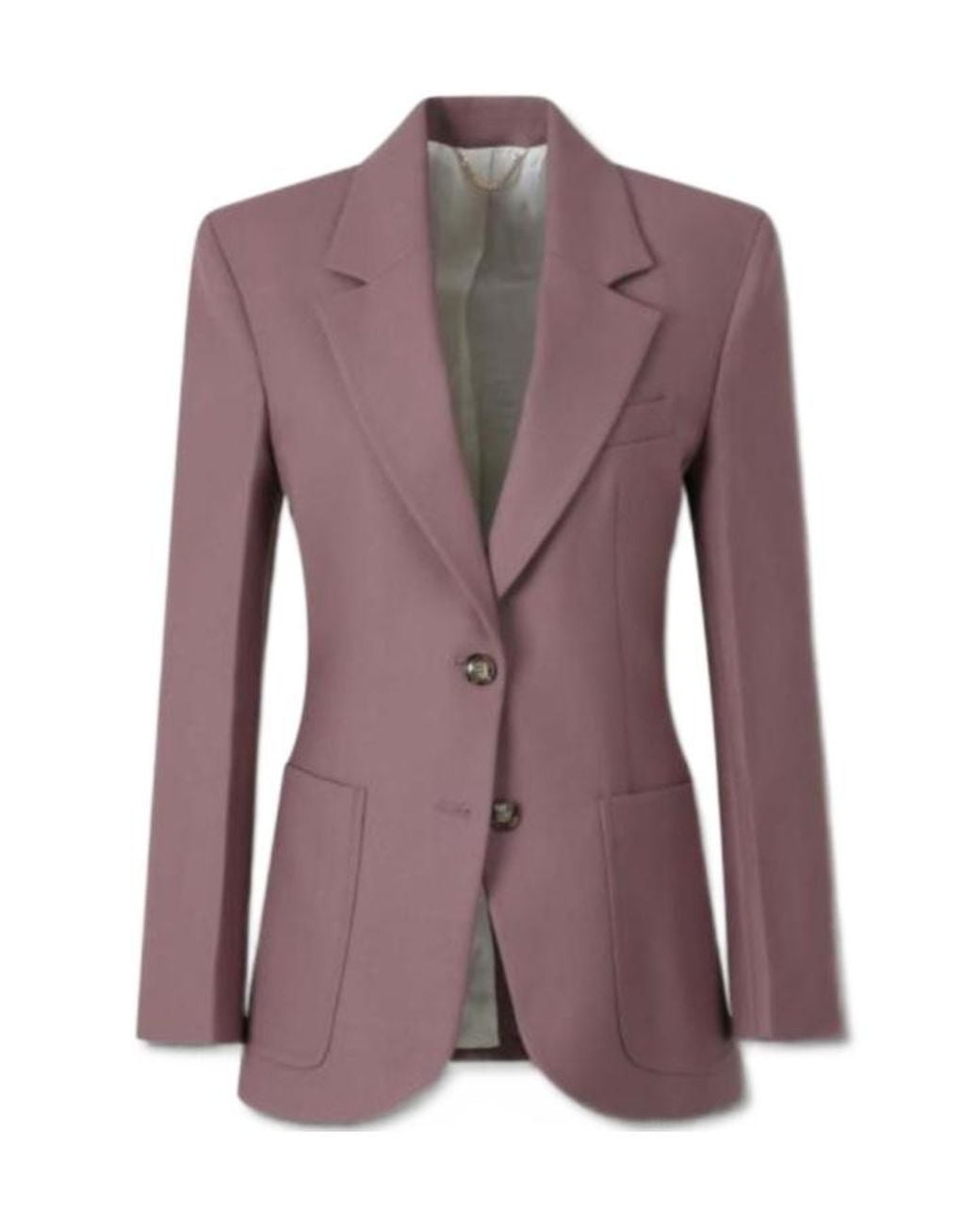 Victoria Beckham Purple Long-Sleeved Blazer