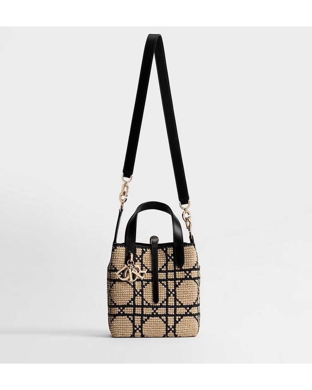 Dior Black Small Toujours Vertical Tote Bag