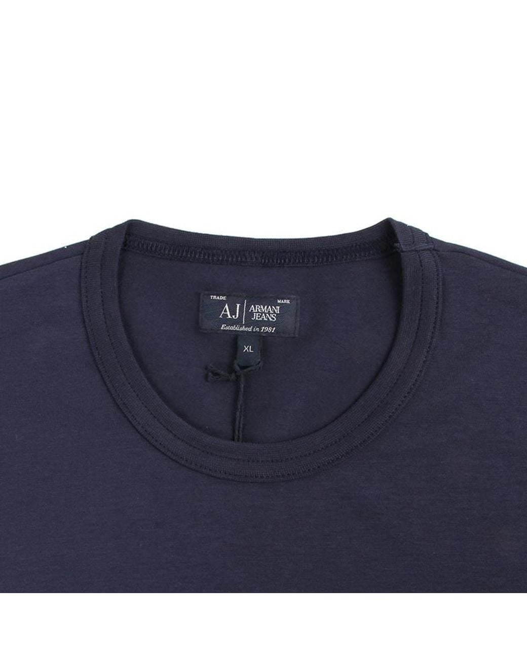 Armani Jeans Blue Printed T-Shirt for men