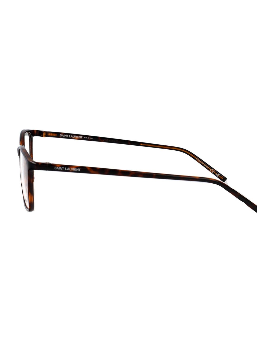 Saint Laurent White Full-Rimmed Plano Lenses for men