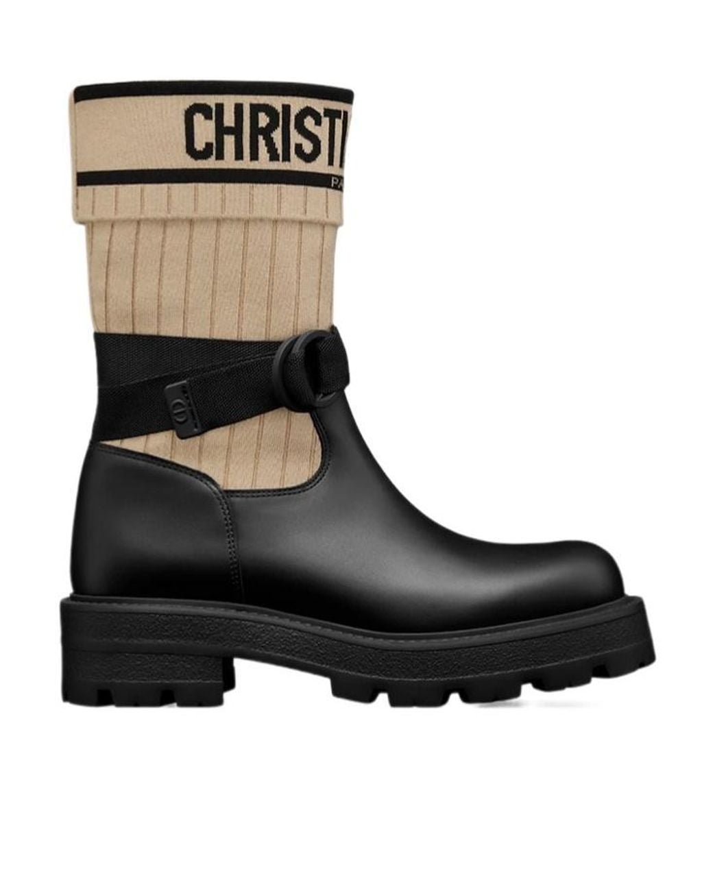Dior Black D-Major Ankle Boot