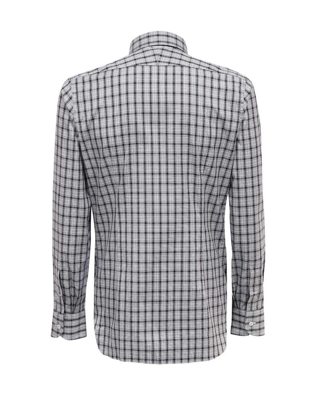 Tom Ford Blue Check Shirt for men