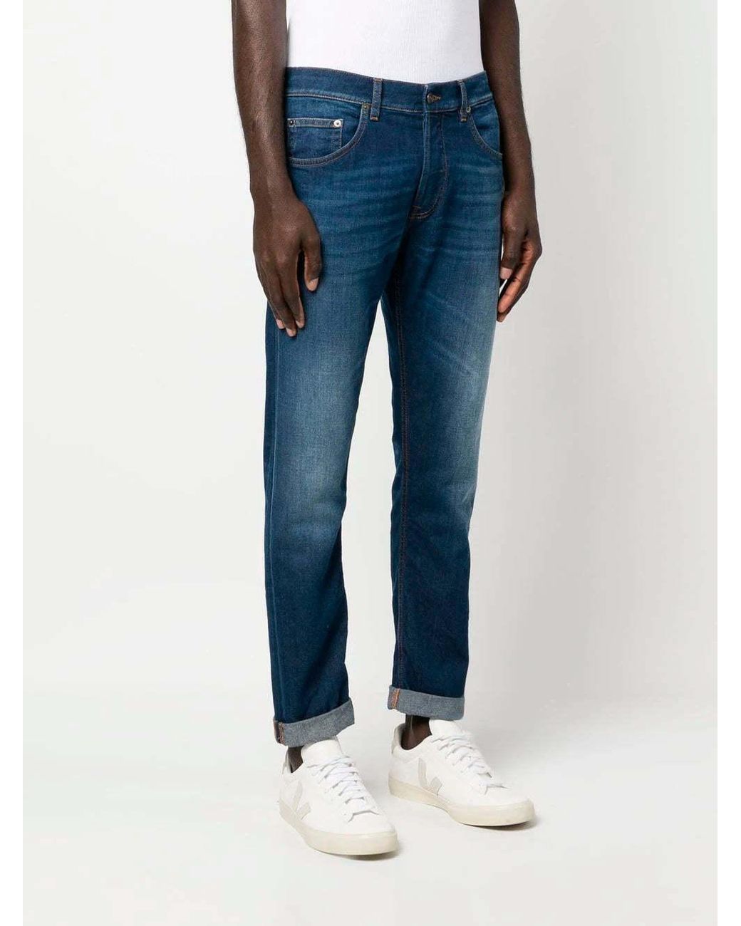 Dondup Blue Icon Straight-Leg Jeans for men
