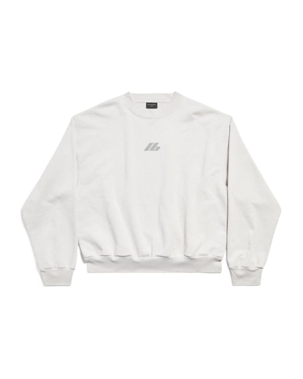 Balenciaga White Activewear Crewneck Sweatshirt