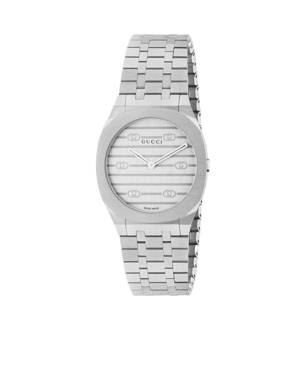 Gucci Gray 25H Watch, 30Mm