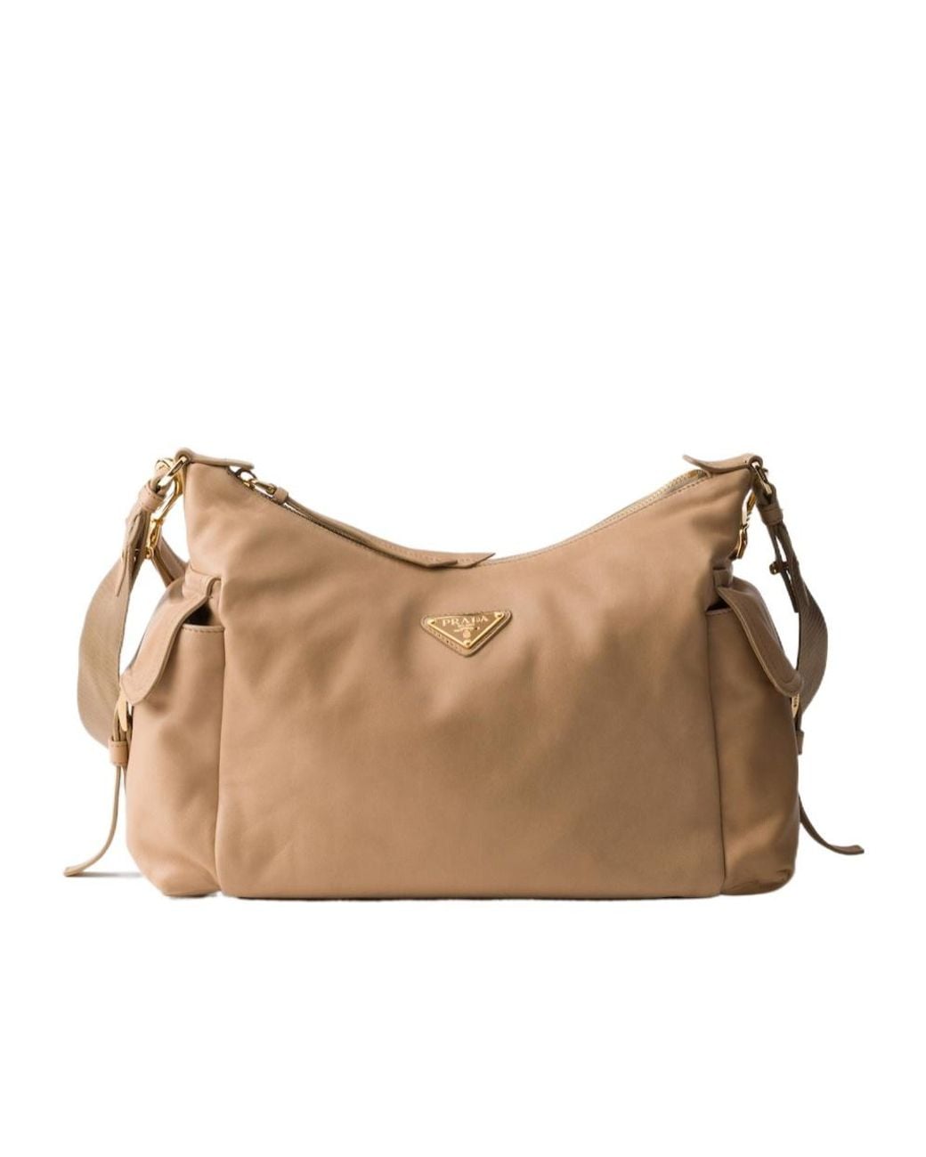 Prada Natural Explore Large Nappa Leather Bag