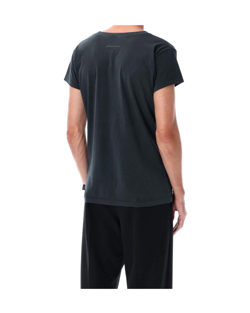 MM6 by Maison Margiela Black Star Crewneck T-Shirt for men