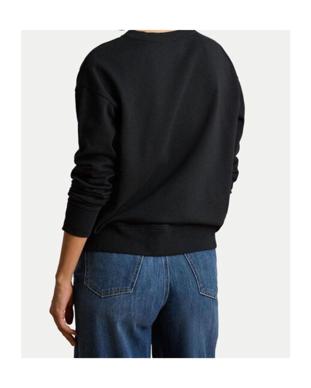 Ralph Lauren Black Lauren Logo-Printed Long Sleeved Sweatshirt