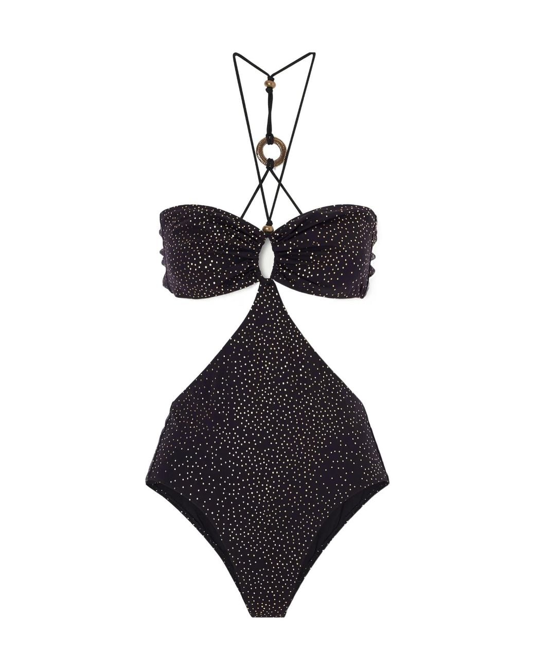 Isabel Marant Blue Idoya Polka-Dot Swimsuit