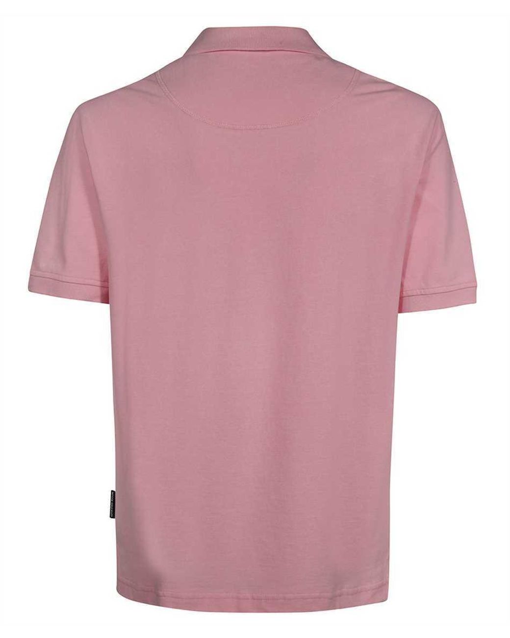 Moose Knuckles Pink Logo Polo Shirt for men
