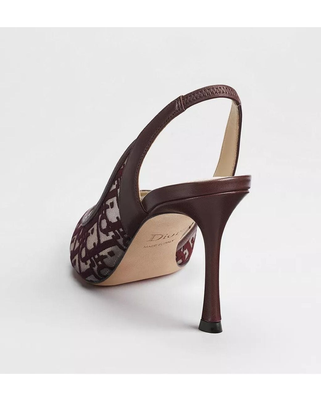 Dior Brown Aable Slingback Pump