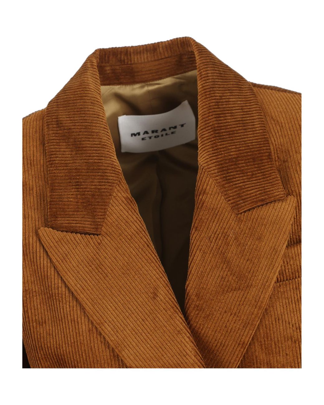 Isabel Marant Brown Isabel Marant Étoile Double-Breasted Corduroy Blazer