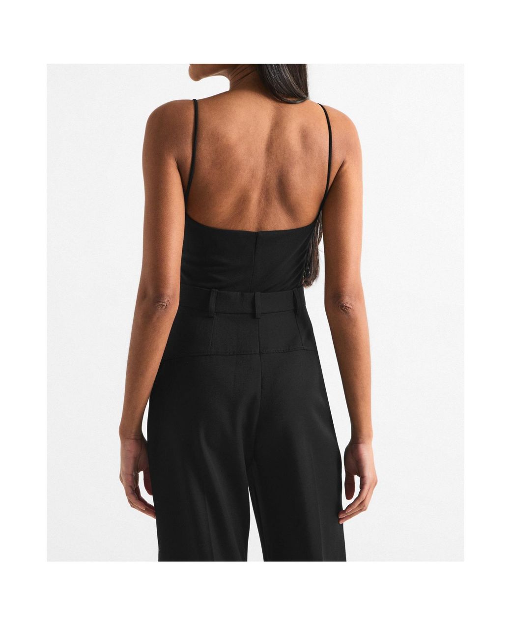 Jacquemus Black Thin-Strap One-Piece Swimsuit