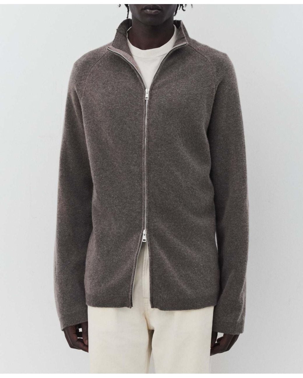 Our Legacy Gray Cherub Zip Cardigan for men