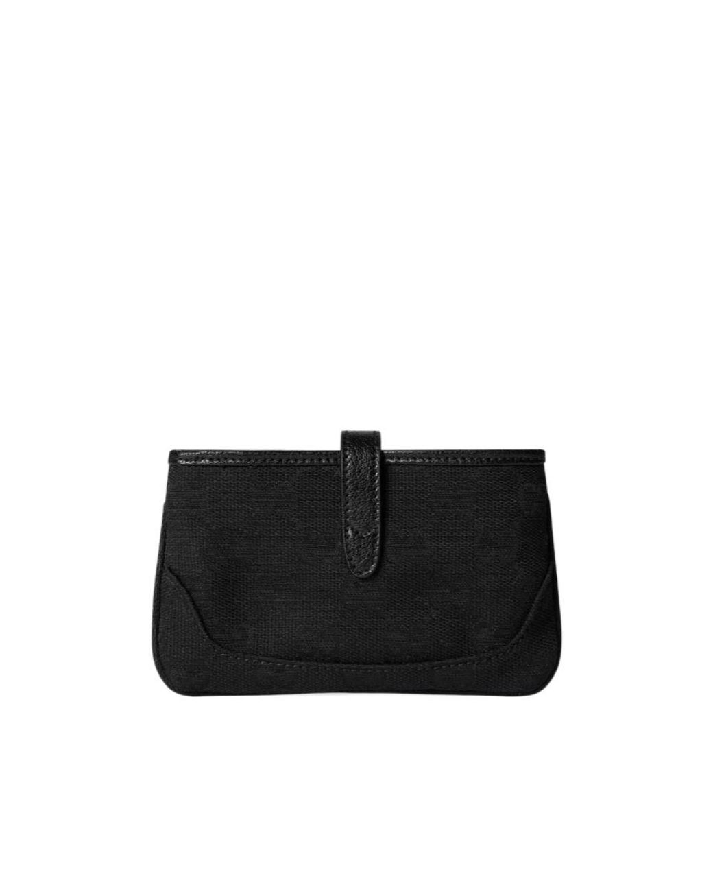 Gucci Black Jackie Zip Key Pouch