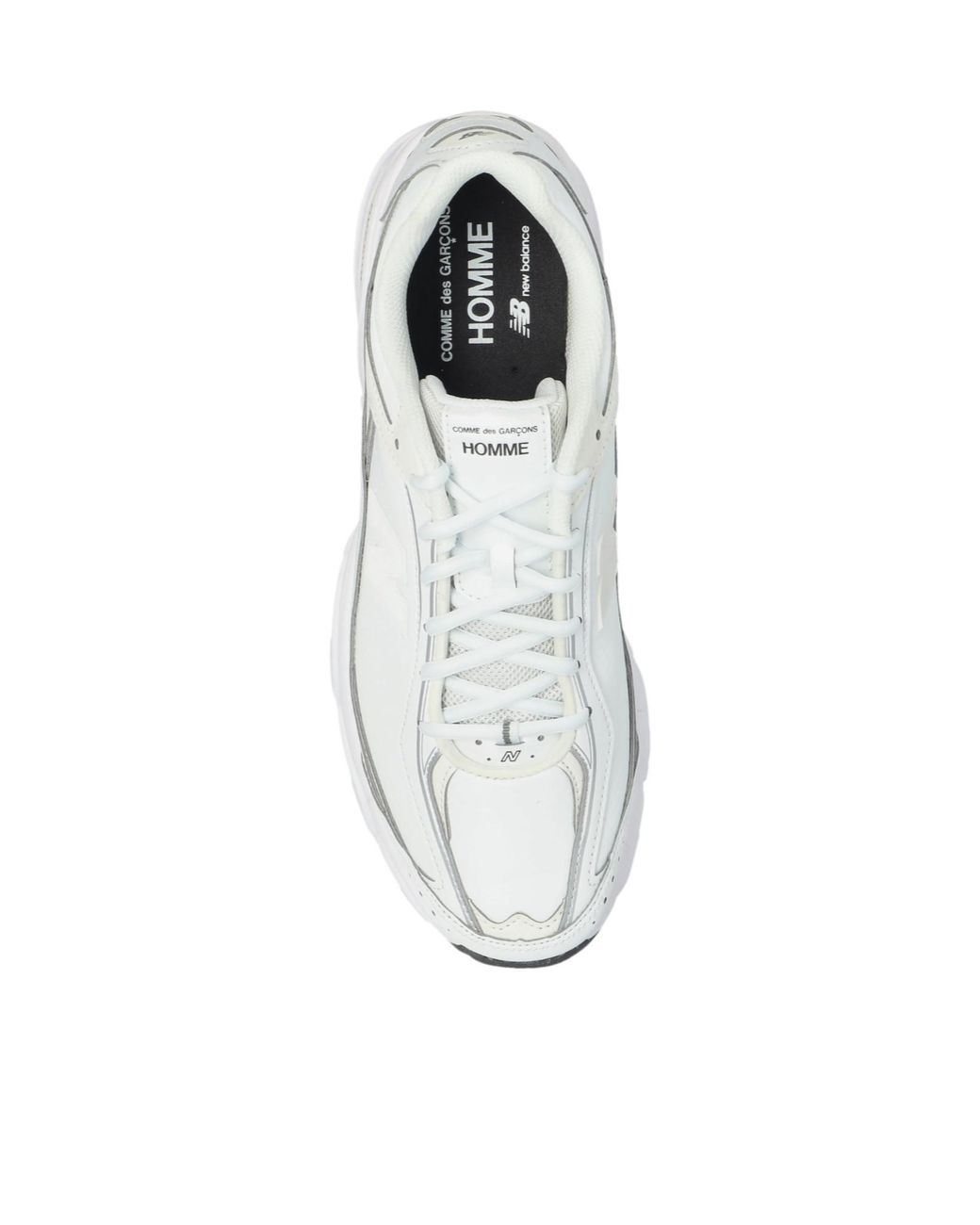Comme des Garçons White Round-Toe Sneakers for men