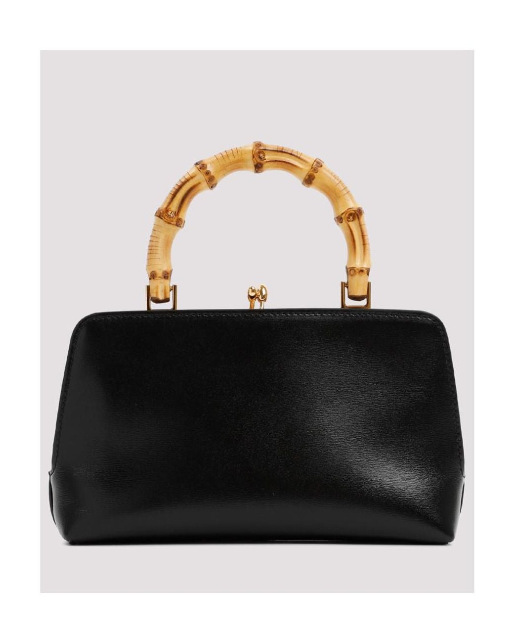 Jil Sander Black Goji Logo Embossed Mini Top Handle Bag