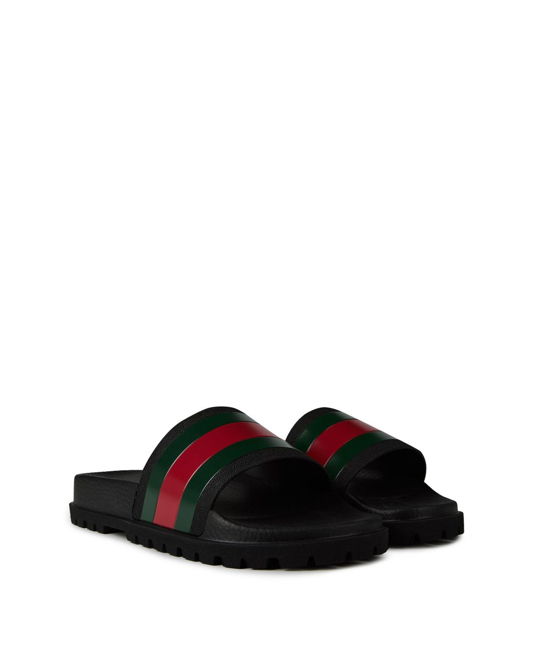 Gucci Multicolor Classic- Striped Slippers for men