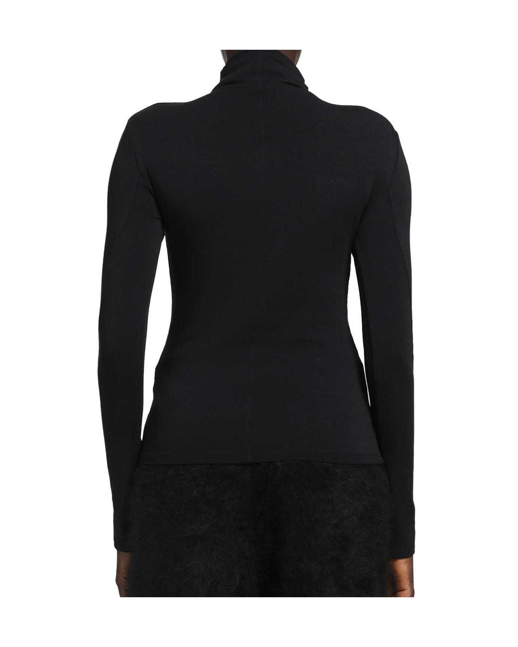 Thom Krom Black Basic Turtleneck Slim Fit Shirt