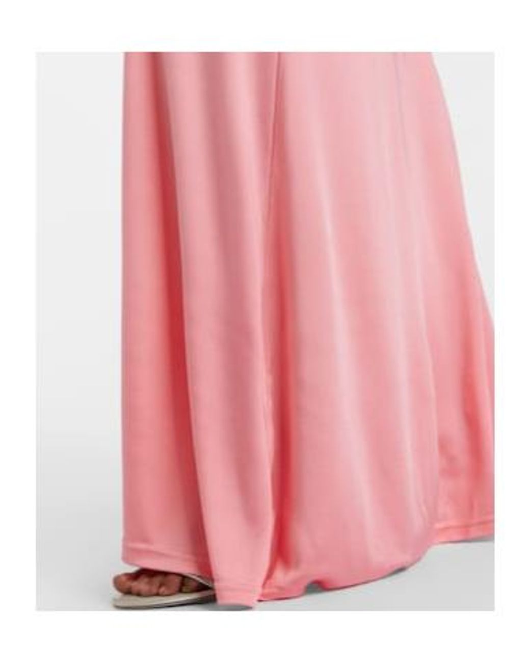 David Koma Pink Embellished Satin Gown