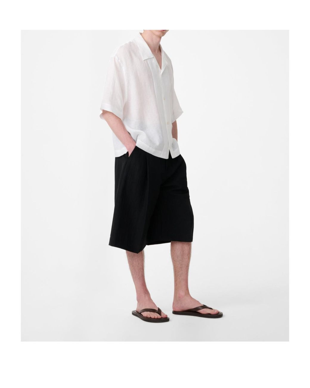 Studio Nicholson White Short-Sleeved Shirt for men