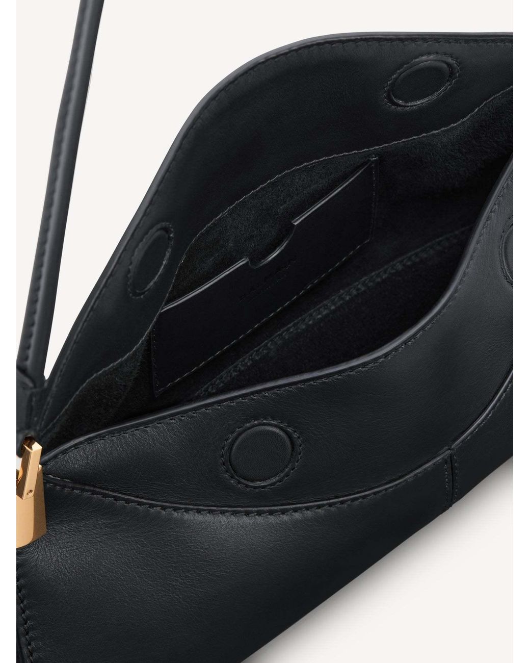 Balmain Black Small Leather 64-83 Shoulder Bag