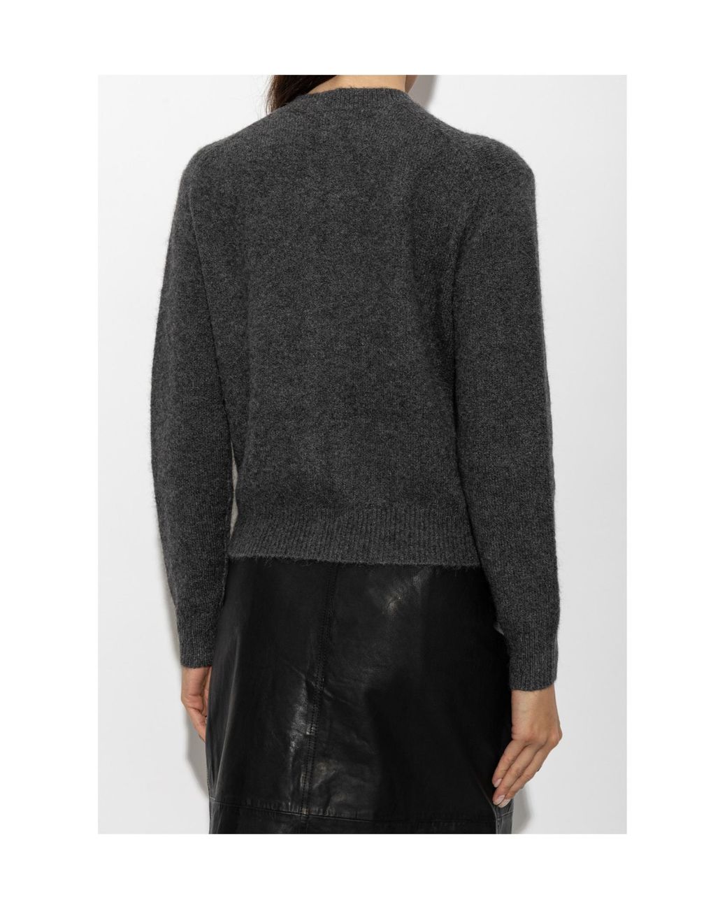 AllSaints Black Front Zip-Up Cardigan