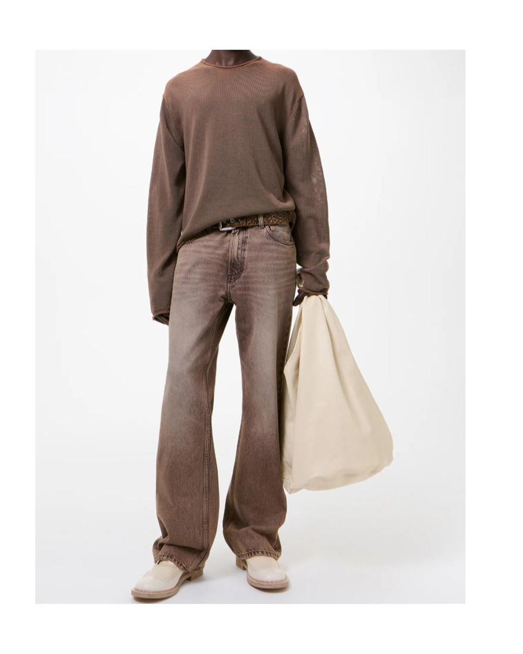 Our Legacy Brown Rigid Popover Jumper for men