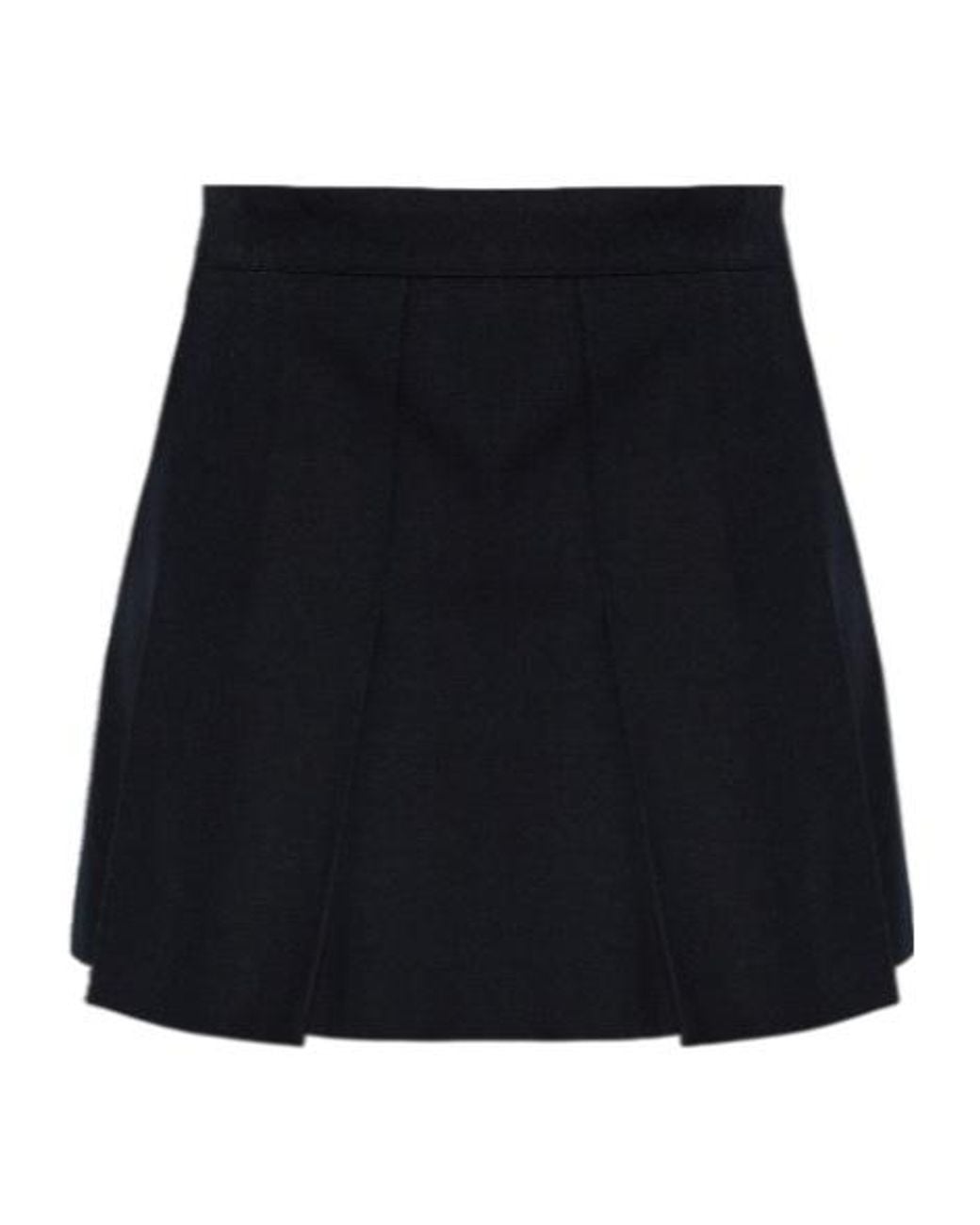 A.P.C. Black Pleated Mini Skirt